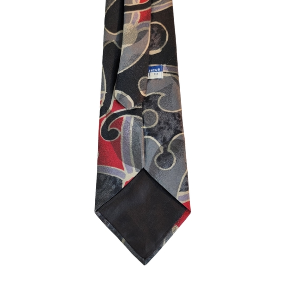 Oscar De La Renta Studio Anstract Print Vintage Made in USA Tie - Picture 6 of 12
